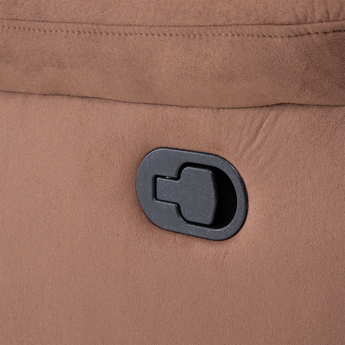 Living Reclinable Sofá 3 Cuerpos + 1 Sofá 2 Cuerpos Café Norman