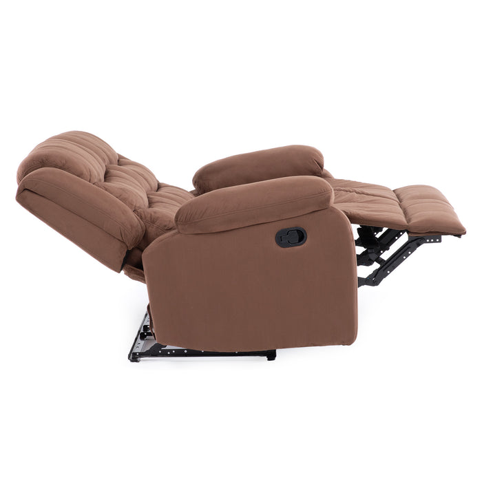 Living Reclinable Sofá 3 Cuerpos + 1 Sofá 2 Cuerpos + 1 Berger Café Norman