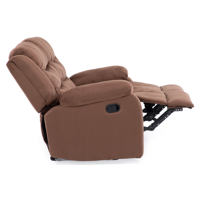 Living Reclinable Sofá 3 Cuerpos + 1 Sofá 2 Cuerpos + 1 Berger Café Norman