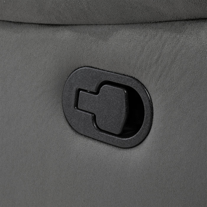Sofá 3 Cuerpos Reclinable Tradicional Norman Gris Elephant