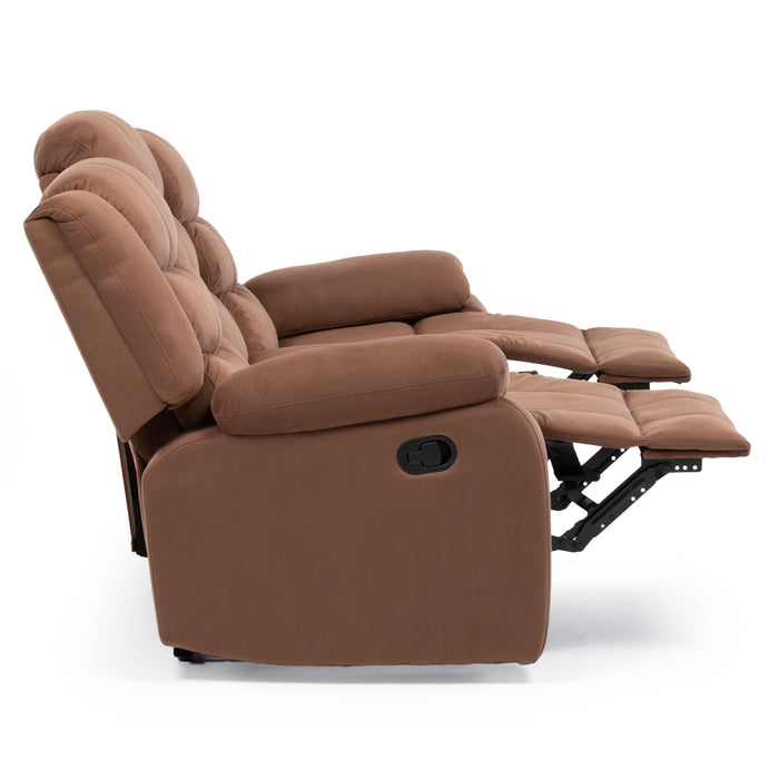 Living 3 Cuerpos Reclinable Norman + 2 Berger Norman Café