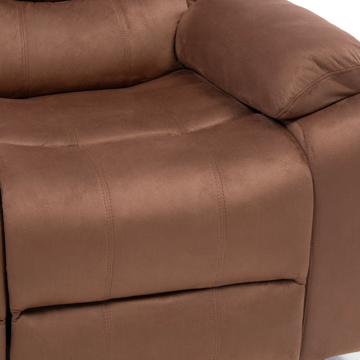 Living 3 Cuerpos Reclinable Norman + 2 Berger Norman Café