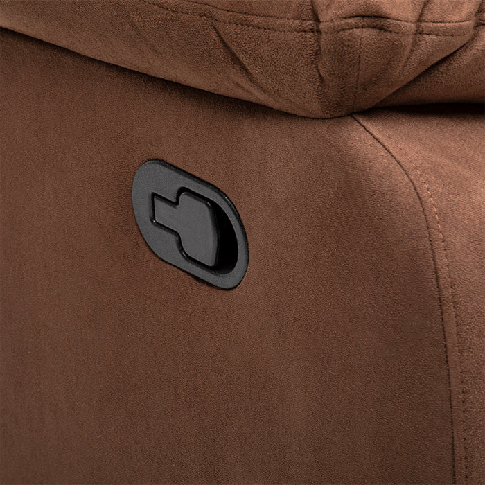 Living Reclinable Sofá 3 Cuerpos + 1 Sofá 2 Cuerpos + 1 Berger Café Norman