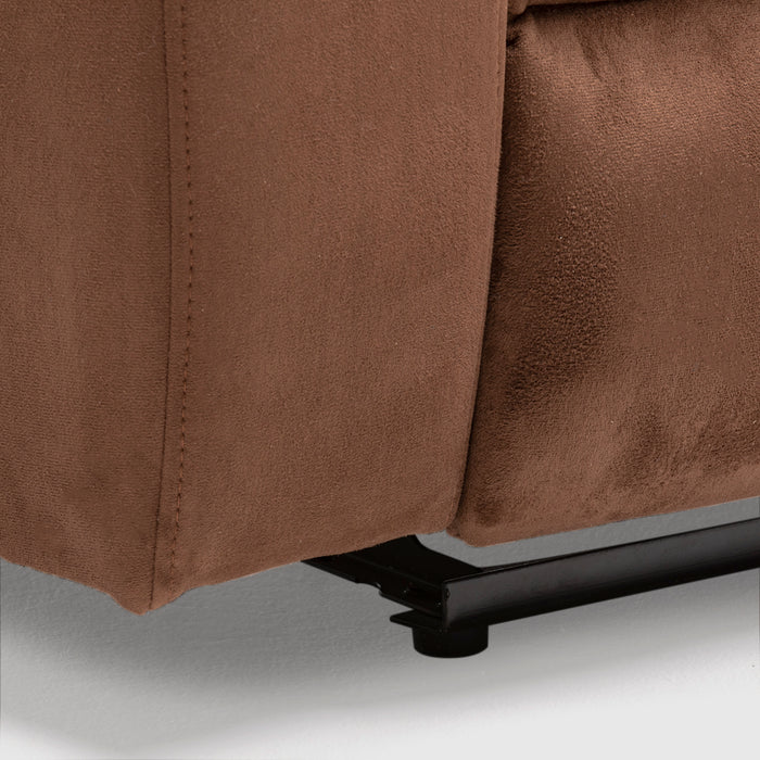 Living Reclinable Sofá 3 Cuerpos + 1 Sofá 2 Cuerpos + 1 Berger Café Norman