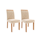 Juego de Comedor Elegante Madera Estela Rectangular 4 sillas