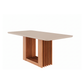 Juego de Comedor Elegante Madera Rectangular 6 Sillas Ariela