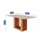 Juego de Comedor Elegante Madera Rectangular 6 Sillas Ariela
