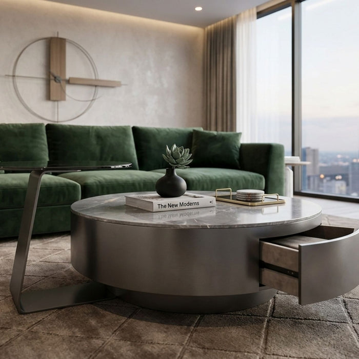 Mesa de Centro Moderna Redonda Malta