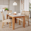 Juego de Comedor Elegante Madera Estela Rectangular 4 sillas