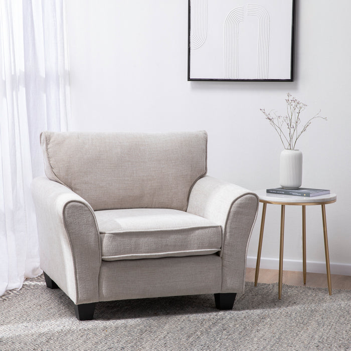 Sillón Beige Moderno y Elegante New Charlotte