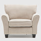 Living 2 Sillones Beige Moderno y Elegante New Charlotte + Mesa De Centro Moderna
