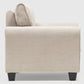 Living 2 Sillones Beige Moderno y Elegante New Charlotte + Mesa De Centro Moderna
