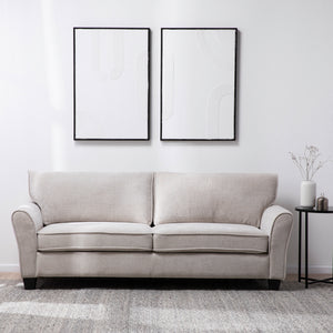 Sofá Beige 3 Cuerpos - Moderno Elegante New Charlotte