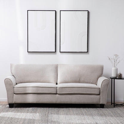 Sofá Beige 3 Cuerpos - Moderno Elegante New Charlotte