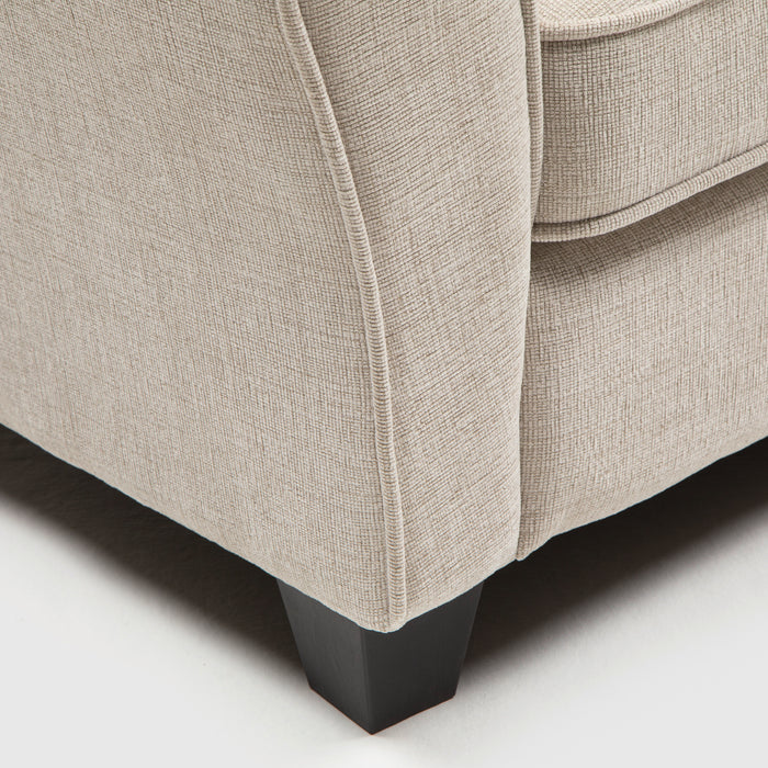 Sofá Beige 3 Cuerpos - Moderno Elegante New Charlotte