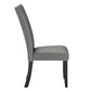 Sillas de Comedor Elegante Moon Gris Pack 2 Unidades