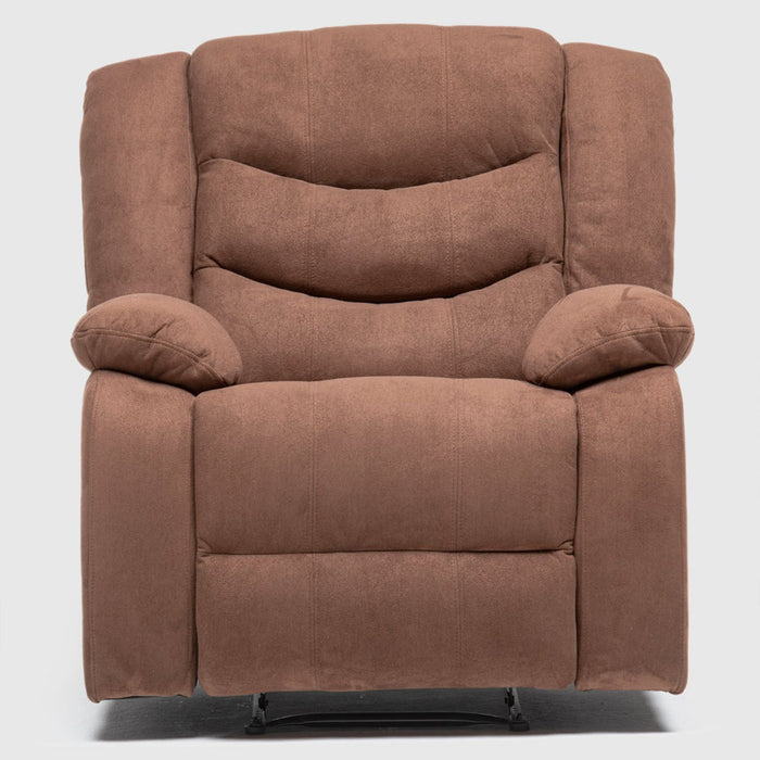 Living Reclinable Sofá 3 Cuerpos + 1 Sofá 2 Cuerpos + 1 Berger Café Norman