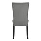 Sillas de Comedor Elegante Moon Gris Pack 2 Unidades