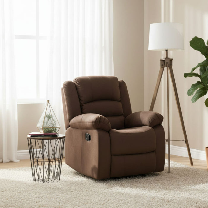 Berger Reclinable 1 Cuerpo - Moderno Martell Terciopelo Elephant