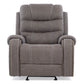 Living Reclinable Sofá 3 Cuerpos + 2 Bergers Reclinable Gris Verona