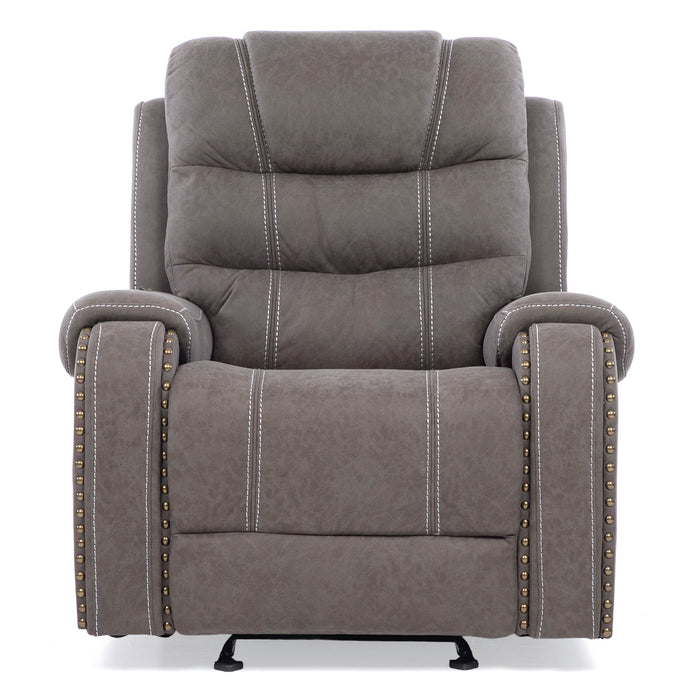 Berger Reclinable y Mecedor Gris Moderno Verona