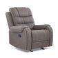 Living Reclinable Sofá 2 Cuerpos + 2 Bergers Reclinable Gris Verona