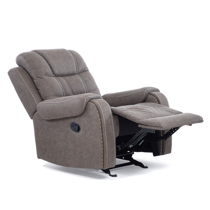 Berger Reclinable y Mecedor Gris Moderno Verona