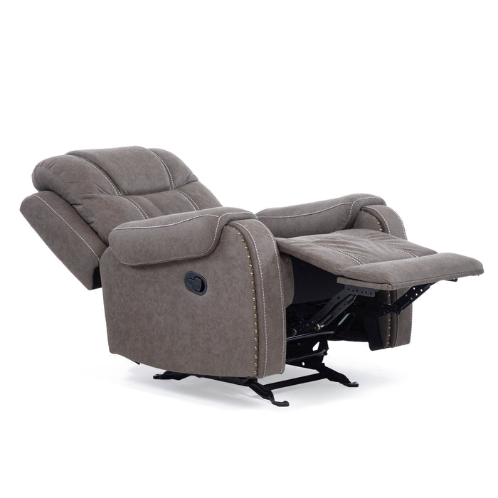 Berger Reclinable y Mecedor Gris Moderno Verona