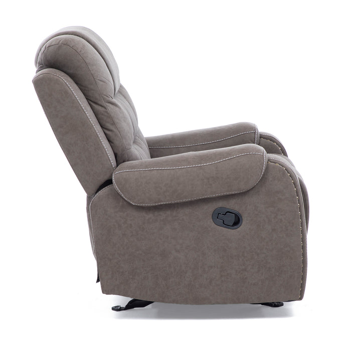 Berger Reclinable y Mecedor Gris Moderno Verona
