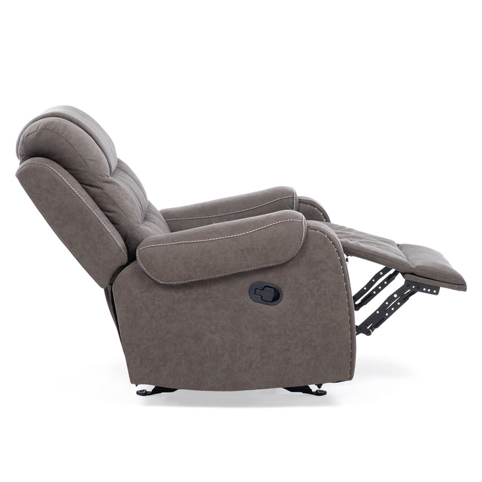 Berger Reclinable y Mecedor Gris Moderno Verona