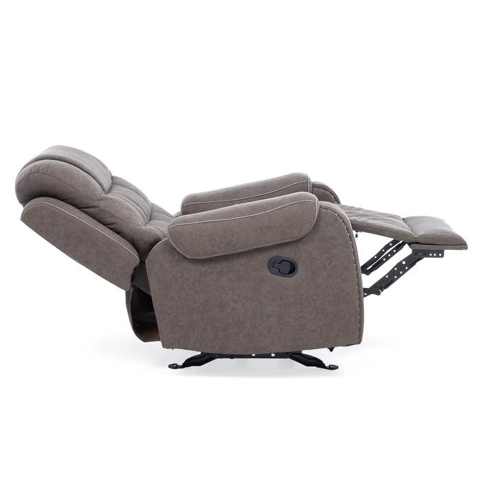 Berger Reclinable y Mecedor Gris Moderno Verona