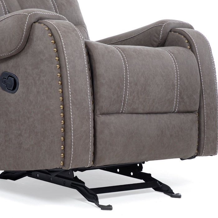 Berger Reclinable y Mecedor Gris Moderno Verona