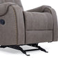 Living Reclinable Sofá 2 Cuerpos + 2 Bergers Reclinable Gris Verona