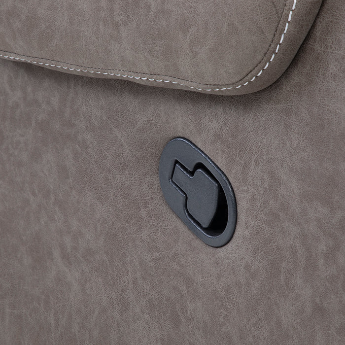 Berger Reclinable y Mecedor Gris Moderno Verona