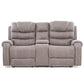 Living Reclinable Sofá 3 Cuerpos + Sofá 2 Cuerpos Gris Verona