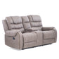 Sofá 2 Cuerpos Reclinable Gris Moderno Verona