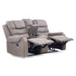 Living Reclinable Sofá 3 Cuerpos + Sofá 2 Cuerpos Gris Verona