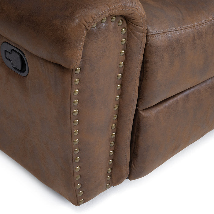 Sofá Seccional Reclinable Moderno 5 Cuerpos + Consola Castle