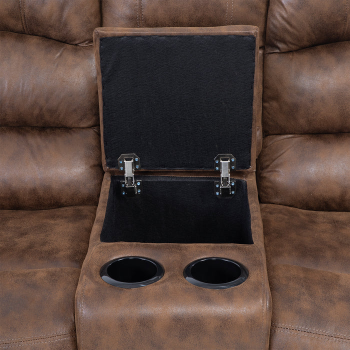 Sofá Seccional Reclinable Moderno 5 Cuerpos + Consola Castle