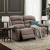 Sofá 2 Cuerpos Reclinable Moderno Café New Martell