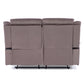 Living Sofá 3 Cuerpos Reclinable + Sofá 2 Cuerpos Reclinable + Berger 1 Cuerpo Reclinable Moderno New Martell Café