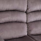 Living Sofá 3 Cuerpos Reclinable + Sofá 2 Cuerpos Reclinable + Berger 1 Cuerpo Reclinable Moderno New Martell Café