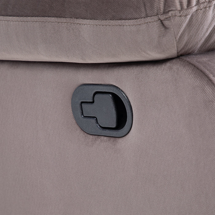 Sofá 2 Cuerpos Reclinable Moderno Café New Martell