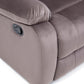 Living Sofá 3 Cuerpos Reclinable + Sofá 2 Cuerpos Reclinable + Berger 1 Cuerpo Reclinable Moderno New Martell Café