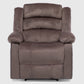 Living Sofá 3 Cuerpos Reclinable + Sofá 2 Cuerpos Reclinable + Berger 1 Cuerpo Reclinable Moderno New Martell Café