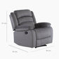 Living Reclinable 1 Sofá 3 Cuerpos + 2 Bergers New Martell