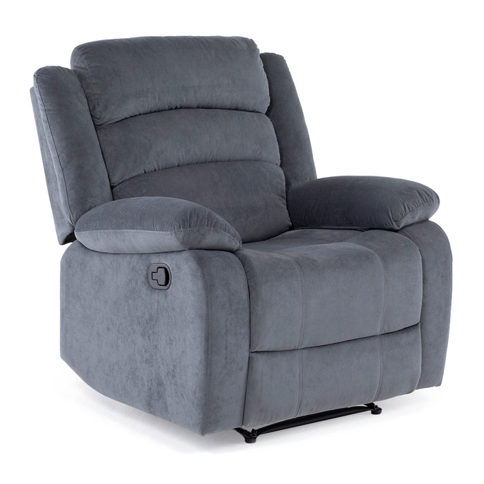 Berger 1 Cuerpo Reclinable Moderno Gris New Martell