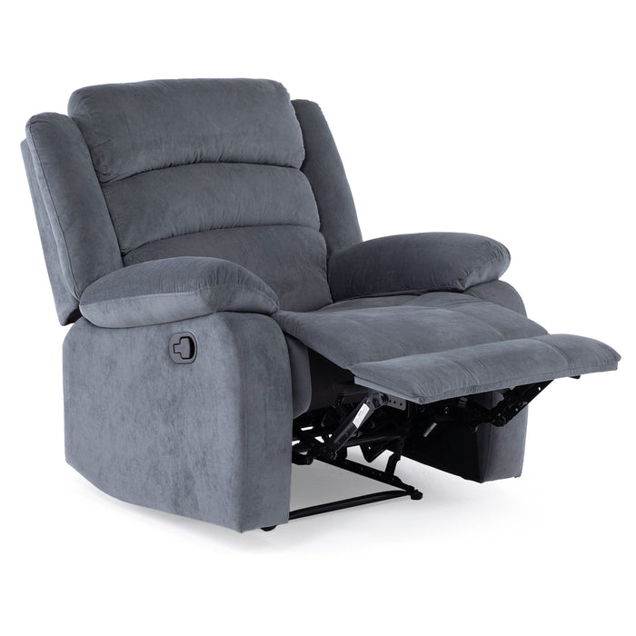 Berger 1 Cuerpo Reclinable Moderno Gris New Martell