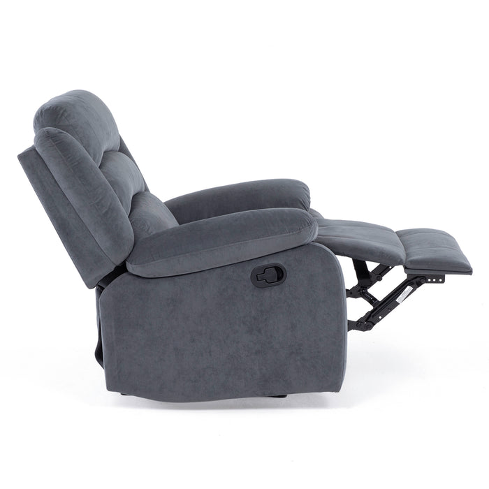 Berger 1 Cuerpo Reclinable Moderno Gris New Martell