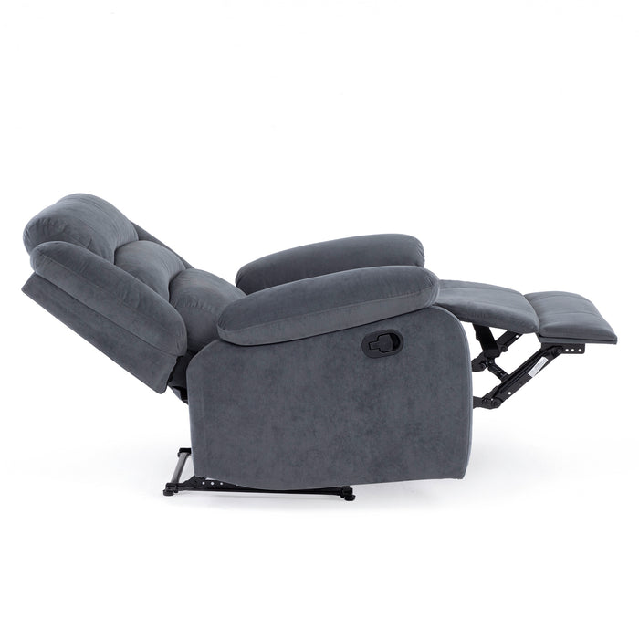 Berger 1 Cuerpo Reclinable Moderno Gris New Martell